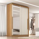 Ver imagem 3 de Guarda Roupas Casal 2 Portas de Correr com Espelho 100% Mdf 3 Gavetas Ravena
