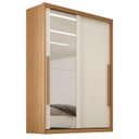 Ver imagem 1 de Guarda Roupas Casal 2 Portas de Correr com Espelho 100% Mdf 3 Gavetas Ravena