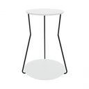 Ver imagem 2 de Mesa Lateral Industrial 2 Andares Preto - Branco