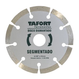 Disco Diamantado Segmentado 4.3/8 Pol (110mmx20mm) - TAFORT