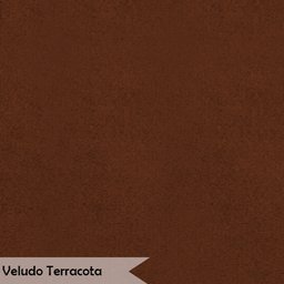 Banco Recamier Estofado Luana Base Gold Veludo Terracota - Montanaris Decor - 7
