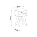 Ver imagem 3 de Mesa de Apoio Retangular Artely Vip 4514 Cedro/Off White