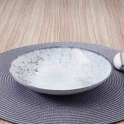 Kit 6 Pratos Fundos Porcelana 21cm Tramontina Floralis Sopas Caldos Risoto Mesa Posta - 4