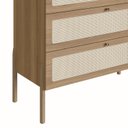 Ver imagem 5 de Cômoda 3 Gavetas Palhinha Oslo