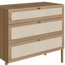 Ver imagem 6 de Cômoda 3 Gavetas Palhinha Oslo