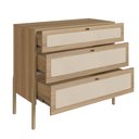 Ver imagem 4 de Cômoda 3 Gavetas Palhinha Oslo