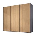 Ver imagem 2 de Roupeiro Veneto MDF 274,5x230cm 3 Portas 6 Gavetas Cinza/Olmo 1000