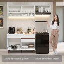 Ver imagem 3 de Armário de Cozinha Compacta 190cm Reims Madesa 06 Branco