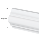 Ver imagem 2 de Rodameio Poliestireno 04cm Classico Branco 31004 Arquitech