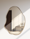 Ver imagem 7 de Espelho Orgânico Boreal Restier Decor com Borda em Lamina Madeira Natural Moldura Sumauma