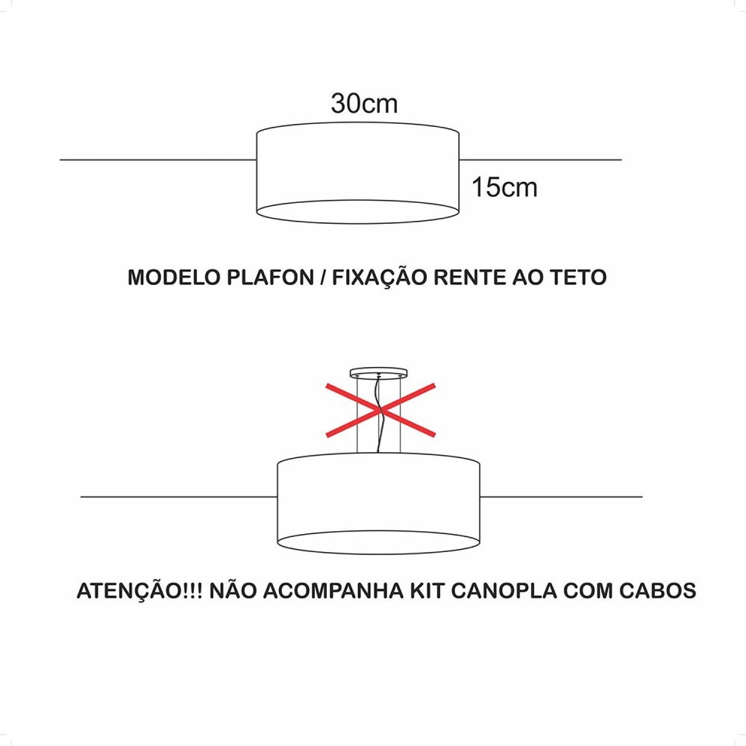 Luminária Plafon 2 Focos 15w 5719 Faixa Dupla Tom Luz Iluminação - 3