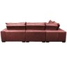 Sofa de Canto Retrátil e Reclinável com Molas Cama Inbox Oklahoma 3,45x2,41 ou 2,41x3,45 Vermelho - 4