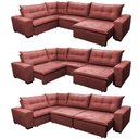 Ver imagem 2 de Sofa de Canto Retrátil e Reclinável com Molas Cama Inbox Oklahoma 3,45x2,41 ou 2,41x3,45 Vermelho