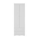 Ver imagem 7 de Guarda-roupa Infantil 62cm 2 Portas e 2 Gavetas Realeza Multimóveis Mp4451 Branco Branco