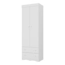 Ver imagem 2 de Guarda-roupa Infantil 62cm 2 Portas e 2 Gavetas Realeza Multimóveis Mp4451 Branco Branco