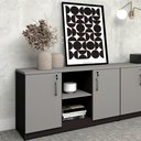 Ver imagem 1 de Armário Baixo para Escritório 120 Cm Linha de Alto Padrão