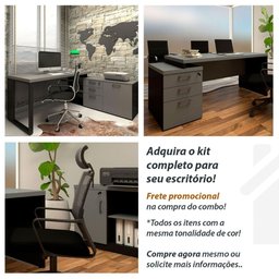 Armário Baixo para Escritório 120 Cm Linha de Alto Padrão - 4