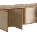 Ver mais imagens de Buffet Aparador 3 Portas 2 Gavetas Palhinha Pé Madeira Oslo 