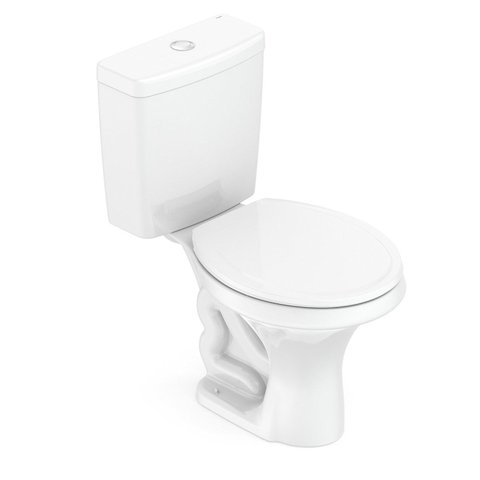 Kit Vaso Sanitário com Caixa Acoplada 6L com Assento Zip Incepa Branco