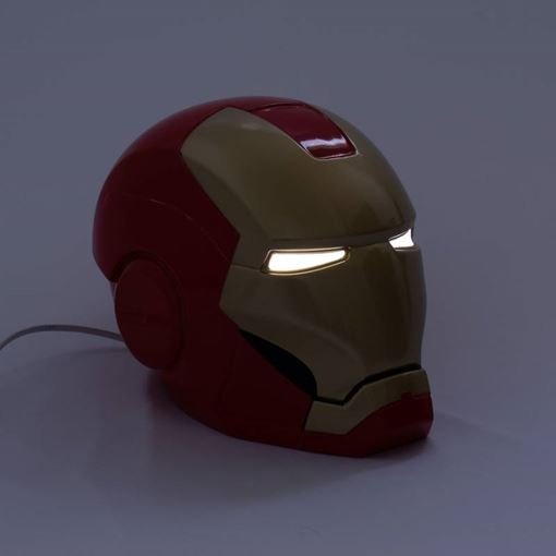 Luminária de Mesa Capacete Homem de Ferro Colorida Iron Man - 4