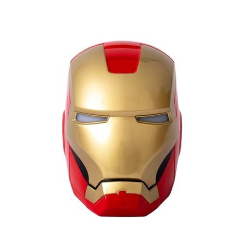 Luminária de Mesa Capacete Homem de Ferro Colorida Iron Man