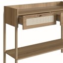 Ver imagem 5 de Aparador 2 Gavetas 103cm Palhinha Pé Madeira Oslo 