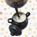 Ver imagem 6 de Açucareiro Bojudo de Mesa Modelo Bojudo Preto - Preto Craqueado