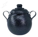 Ver imagem 1 de Açucareiro Bojudo de Mesa Modelo Bojudo Preto - Preto Craqueado