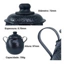 Ver imagem 3 de Açucareiro Bojudo de Mesa Modelo Bojudo Preto - Preto Craqueado