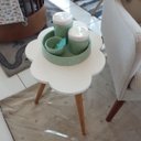 Ver imagem 3 de Mesa de Apoio Nuvem em Mdf Laqueado Rh Baby Kids Comercio de Moveis e Decoracao Branco