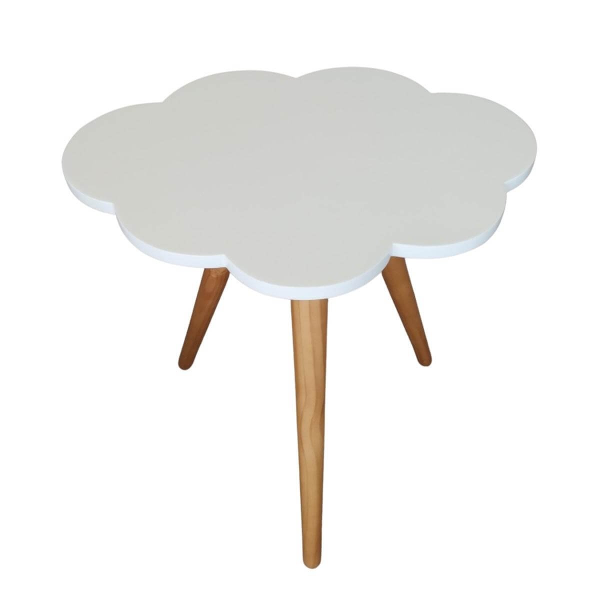 Mesa de Apoio Nuvem em Mdf Laqueado Rh Baby Kids Comercio de Moveis e Decoracao Branco - 2