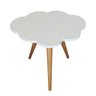 Mesa de Apoio Nuvem em Mdf Laqueado Rh Baby Kids Comercio de Moveis e Decoracao Branco - 2