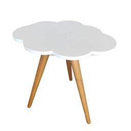 Mesa de Apoio Nuvem em Mdf Laqueado Rh Baby Kids Comercio de Moveis e Decoracao Branco - 1
