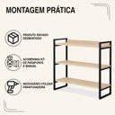Ver imagem 5 de Aparador Milão com 3 Prateleiras Klm Móveis