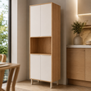 Ver imagem 4 de Paneleiro Torre Quente 4 Portas 70cm Esplendida Freijo / Off White MGM