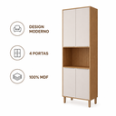 Ver imagem 3 de Paneleiro Torre Quente 4 Portas 70cm Esplendida Freijo / Off White MGM