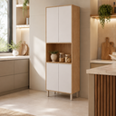 Ver imagem 5 de Paneleiro Torre Quente 4 Portas 70cm Esplendida Freijo / Off White MGM