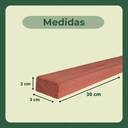 Ver imagem 4 de 30 Ripas Sarrafos Eucalipto 2x3x30cm Aplainado Artesanato