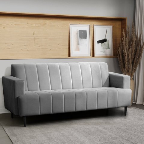 Sofá 3 Lugares 203cm Uvaia CabeCasa MadeiraOriginals