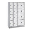 Ver imagem 4 de Armário Guarda Volume Aço 16 Portas de Qualidade Cor:laranja