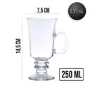 Ver imagem 6 de Jogo 2 Taças de Cappuccino Café Caneca Dolce Gusto Nespresso Vidro Transparente 250ml Lyor