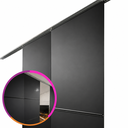 Ver imagem 1 de Painel Biombo Divisória de Ambiente Deslizante  - 2 Painéis - 80x2,85m - Preto