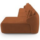 Ver imagem 7 de Sofá 5 Lugares com Chaise Direito Sala Living 388cm Arlo F04 Veludo Telha - Lyam Decor