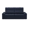 Sofá Cozy 210 cm Retrátil e Reclinável | Linho Azul Marinho Minha Loja De Móveis - 1