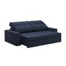 Sofá Cozy 210 cm Retrátil e Reclinável | Linho Azul Marinho Minha Loja De Móveis - 3