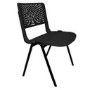 Ver imagem 2 de Cadeira Ergonômica para Recepção e Sala de Espera Verona Preto