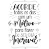 Adesivo Decorativo de Parede Frase Motivo Para Ser Feliz - 2