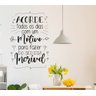 Adesivo Decorativo de Parede Frase Motivo Para Ser Feliz - 1