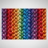 Tapete Capacho Decorativo para Porta Cozinha 65x45 Juta Rainbow - 2