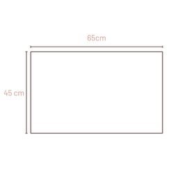 Tapete Capacho Decorativo para Porta Cozinha 65x45 Juta Rainbow - 3